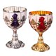 thumbnail image 1 of Copa En Relieve De Copa De 2 Piezas Copa Elegante Vaso De Vidrio, 1 of 5