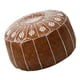 thumbnail image 2 of Cojín Sin Relleno De Cuero Artificial Bordado Artesanal Para Decoración Del Hogar Marrón Oscuro, 2 of 5