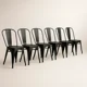 thumbnail image 1 of Pack De Sillas Tolix Metal – Negro - 6 Sillas, 1 of 2