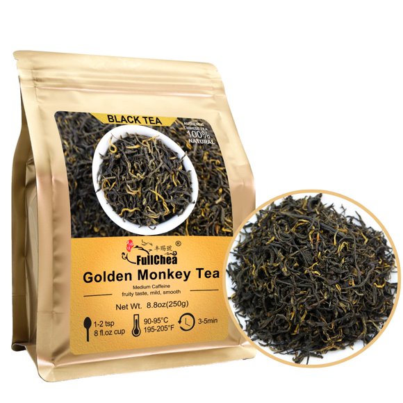 FullChea Golden Monkey 250 g Té Negro de Hoja Suelta