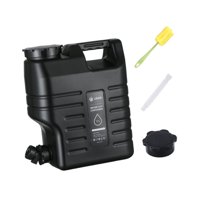 Magideal - Contenedor De Agua De 12 L, Jarra De Agua Con Grifo, Barril De Agua, Cubo Grande De Agua, Portador De Agua Para Senderismo, Conducción, Supervivencia, Negro