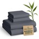 thumbnail image 1 of Juego de sábanas BAMPURE Queen de bambú 4 piezas - Enfriamiento, 1 of 6