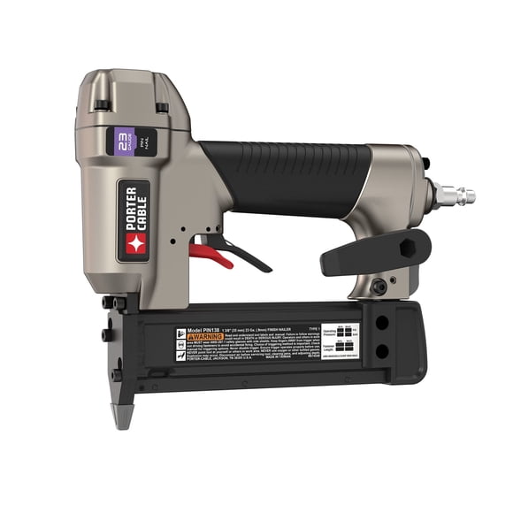 Clavadora de pines PORTER-CABLE PIN138 calibre 23 de 1-3/8 pulgadas con estuche