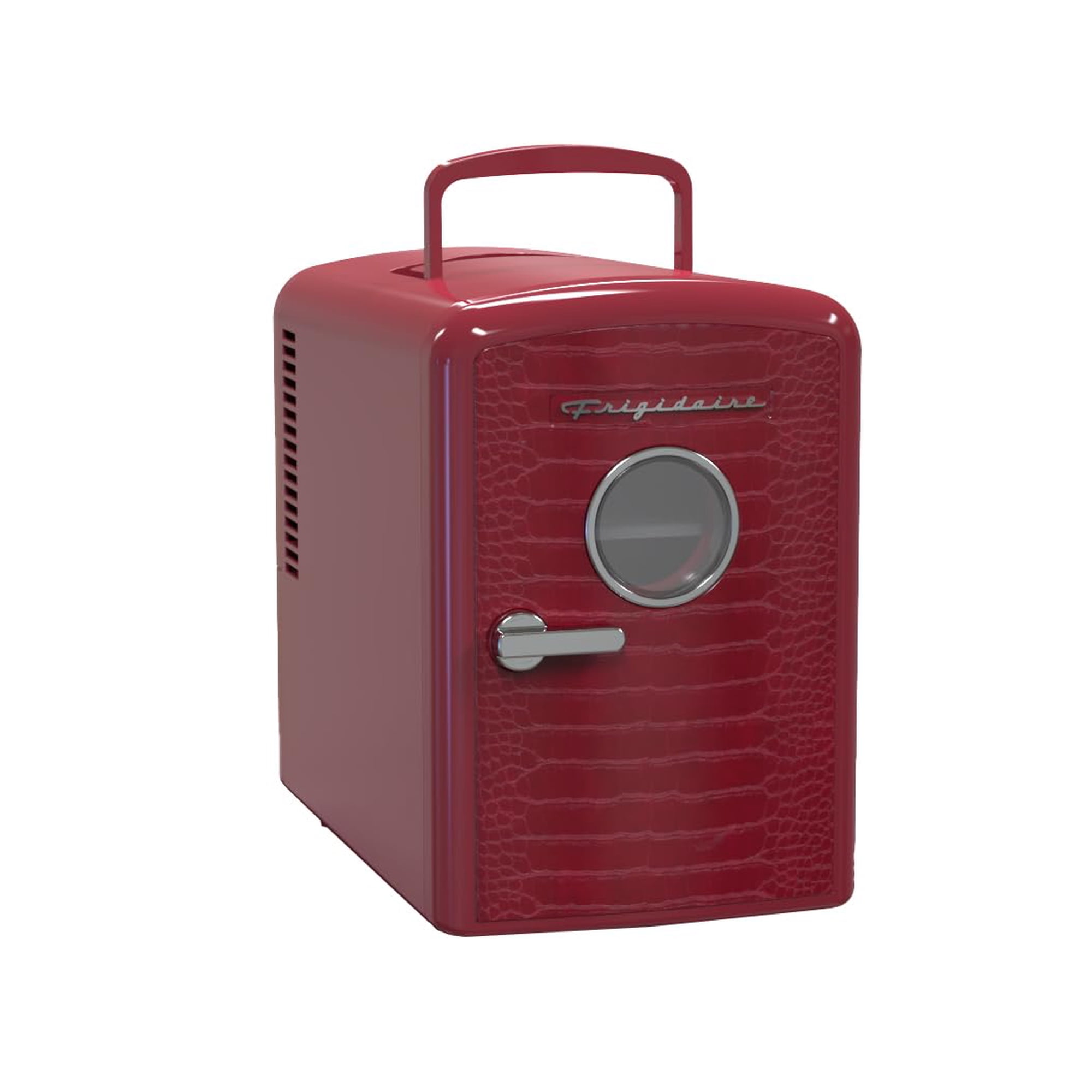 Minirefrigerador Frigidaire 6l/9 Latas Con Acabado De Cocodrilo Rojo