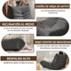 thumbnail image 3 of Silla De Piso Soporte Lumbar Sofá Tumbona Para Adultos, 3 of 3