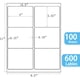 thumbnail image 3 of 9527 Product 6-Up 3.13 x 4 Sticker Labels, Shipping Address Labels, 3 of 3