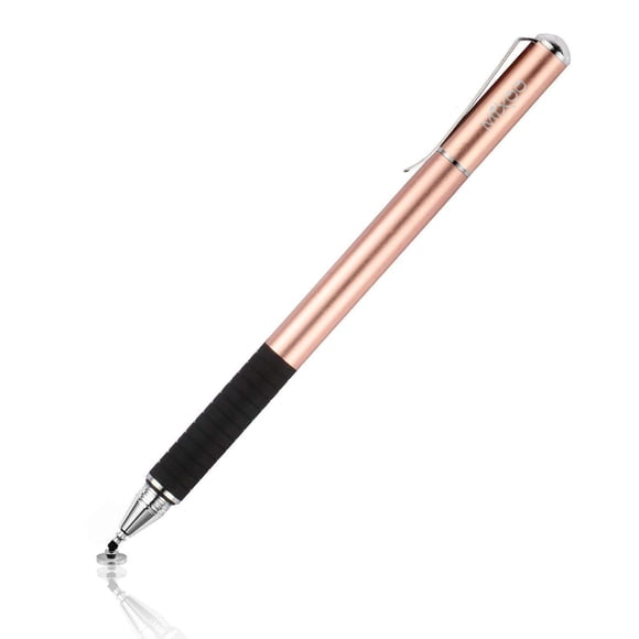 Lápiz capacitivo Mixoo Disc & Fiber Tip 2 en 1 para iPad iPhone Rose Gold