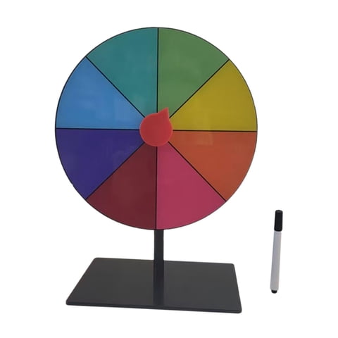 Bothyi - Juego De Mesa Giratoria Con Premios De Sobremesa Con Bolígrafo Borrable Para Tiendas, Reuniones De Carnaval, 8 Cuadrículas