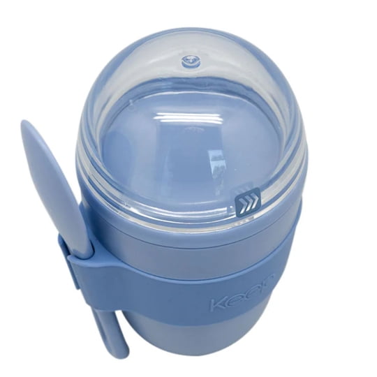 Vaso Snack Keep 450 Ml Con Cucharita Celeste - Ps