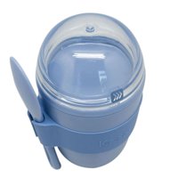 Vaso Snack Keep 450 Ml Con Cucharita Celeste - Ps