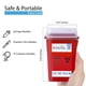 thumbnail image 2 of Sharps Containers Shop Square, 1 cuarto de galón, para desechar agujas en el hogar, 2 of 7