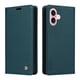 thumbnail image 1 of Funda Billetera de Cuero para iPhone 16 con Tarjetero y Soporte - Tapa Magnética Azul, 1 of 6