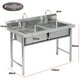 thumbnail image 4 of Lavafondos Doble Acero Inox. 120x60x90 cm. Con Grifería, 4 of 10