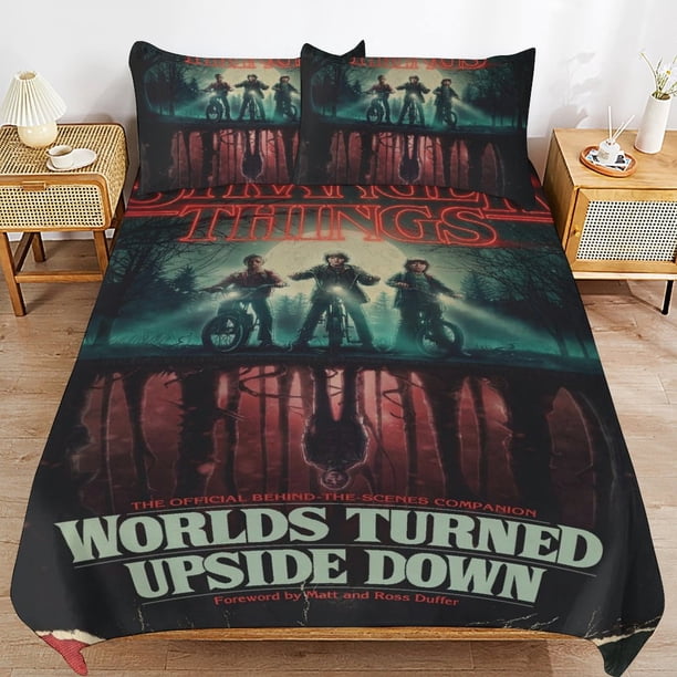 Stranger Things 3 PCS Comfort Set with 2 Pillowcases Stranger Things Bedding Set Sheet Set