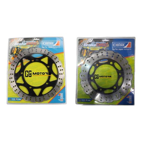 Genérico - Disco Freno Delantero + Trasero Moto Kawasaki Ninja 300