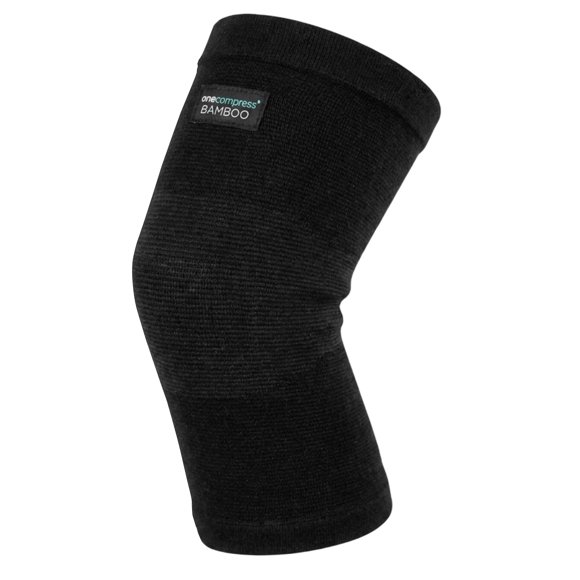Rodillera Onecompress de Bambú Talla Mediana Negra