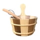 thumbnail image 4 of Barril y cucharón de Sauna de 4L, accesorio de SPA, barril de madera para bañera de hidromasaje, herramienta de baño humeante para SPA, accesorios de Marrón Madera, 4 of 5