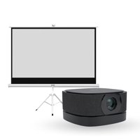 Proyector Portátil Lumix 9000Lm + Telón 80"" Levo