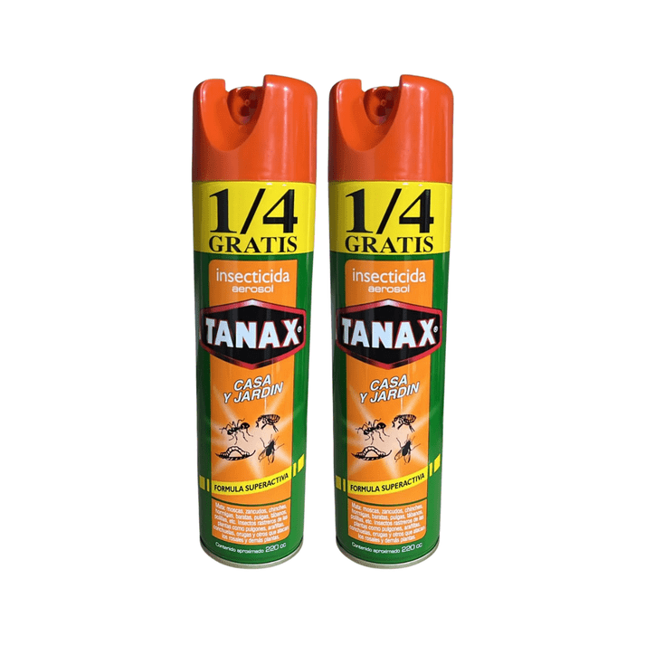 Tanax - Pack 2 Insecticida En Aerosol 220cc Casa Y Jardin