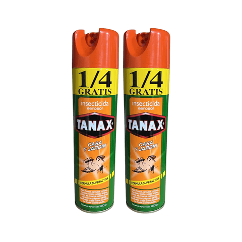 Tanax - Pack 2 Insecticida En Aerosol 220Cc Casa Y Jardin