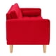 thumbnail image 5 of Sofa Retro 3c Felpa 05 Rojo, 5 of 6