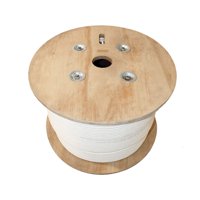 Infinity Cable Products - Bobina De Cable Ethernet A Granel Cat6A Apantallada De 1000 Pies, Color Blanco