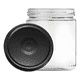 thumbnail image 1 of Frasco conservero vidrio 450 cc 82 mm 24u, tapa negra, 1 of 3