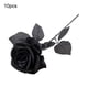 thumbnail image 2 of Xiao Hua Ramo de Boda de Rosas Negras de Rayón de 50 Cm (10 Palitos), 2 of 4