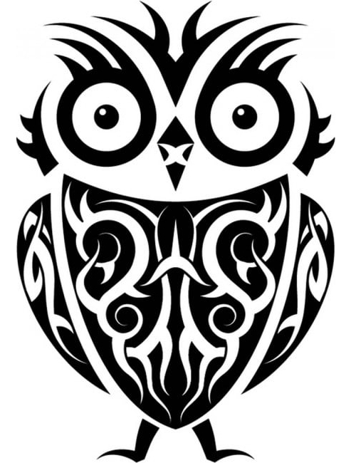 Rienda Libre Graphics - Decomural Owl Tribal Bird Ws-15604