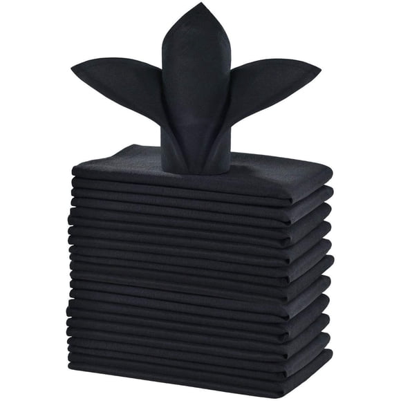 Servilletas de Tela Cieltown 51 cm Negro 12 piezas