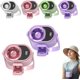 thumbnail image 1 of Ventilador clip coche aire acondicionado USB recargable LED 360° rotación coche oficina camping, 1 of 8