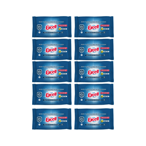 Pack 10 Toallitas Desinfectantes Excell 350 Unidades En Total