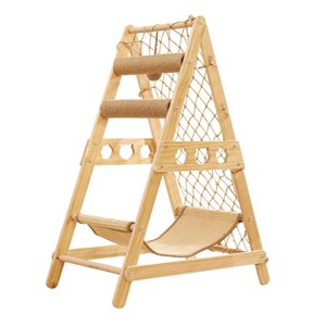 Ioensy - Torre Para Gatos Con Hamaca, Área De Juegos Interactiva, Cama Con Garras Para Trepar