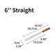 thumbnail image 3 of 1pc Cake Cream Spatula 6 Inch 8 Inch 10 Inch Wooden Handle Stainless Steel Straight Kiss Curved Kiss Spatula Deformation Scraper Baking Tool, 3 of 5