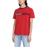 Camiseta Tommy Hilfiger De Manga Corta Con Estampado De Rayas Exclusivas Para Hombre