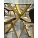 thumbnail image 4 of Mesa Para Comedor De Vidrio Redonda Nordic 100cm Patas Simil Madera, 4 of 4