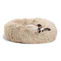 Genérico - Cama Antiestres Felpa Para Mascotas Perros Gatos Beige