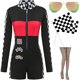 thumbnail image 1 of EBYTOP Halloween Race Car Driver Costume Women Sexy Jumper, 1 of 3