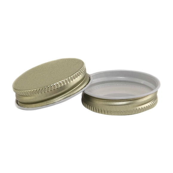 Tapas Metálicas de Rosca North Mountain Supply 38mm Doradas Paquete de 15