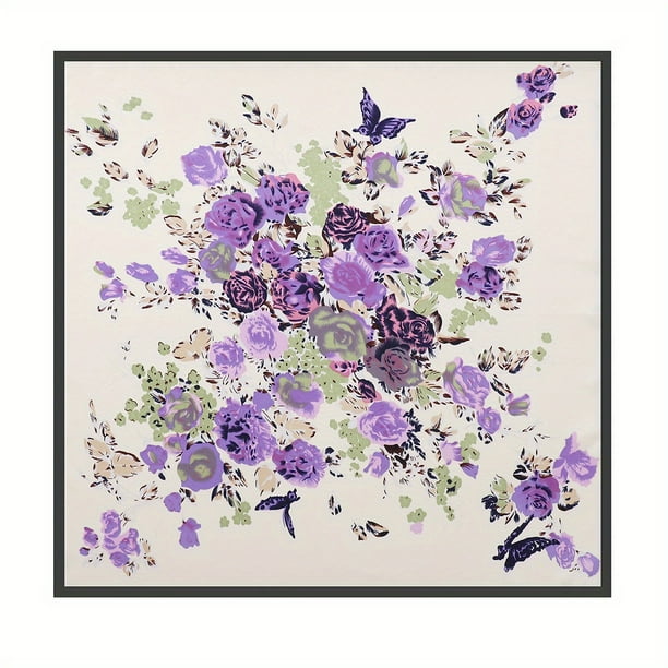35.4 Flower Print Bandana: Add a Pop of Color to Your Look with These Stylish Floral Head Scarves!