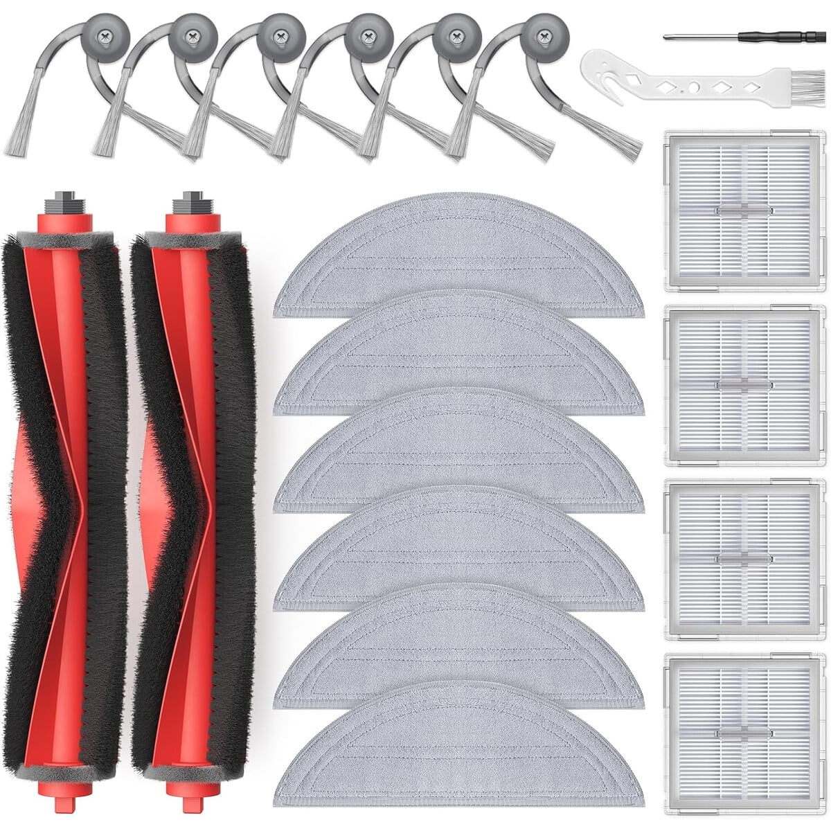 Kit Accesorios Roborock Q10 S5 20 Piezas Cepillo Filtro Mopa