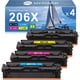 thumbnail image 1 of Cartuchos de tóner MYTONER 206X 206A de alto rendimiento, paquete de 4 unidades para HP, 1 of 9