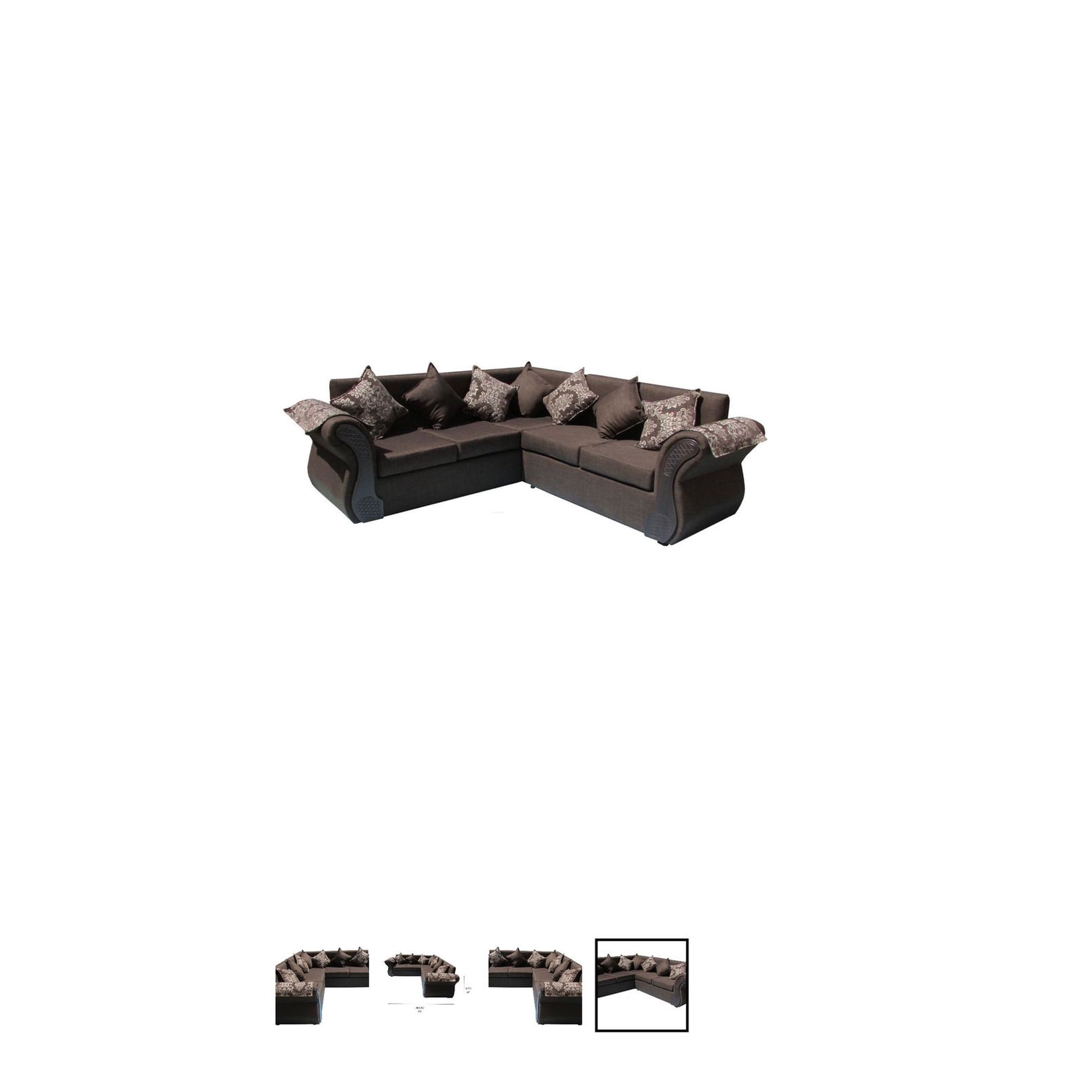 Nevi Express - Sofá Irlanda 5 Cuerpos Color Café