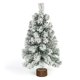 thumbnail image 1 of Árbol de Navidad CCINEE de 60 cm con soporte de madera y nieve flocada, 1 of 7