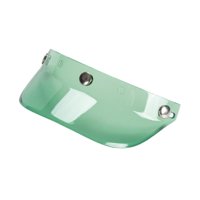 Magideal - Visera De Casco Retro Universal Protector Solar De Policarbonato Con Tres Broches Resistente Al Desgaste Adecuada Para Motociclistas Casco Abierto Verde