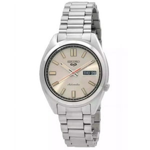 Reloj Seiko 5 Sports Snxs Series Stainless Steel Beige Dial Automatic Srpk91K1 100M Men'S Watch