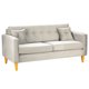 thumbnail image 2 of Sofa New Retro 3 Cuerpos Felpa 04 Gris, 2 of 5