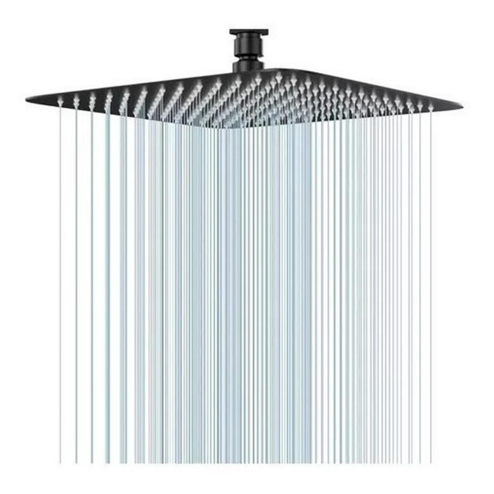 Taumm - Plato Ducha Cuadrado Acero 25 Cm Schwartz Negro