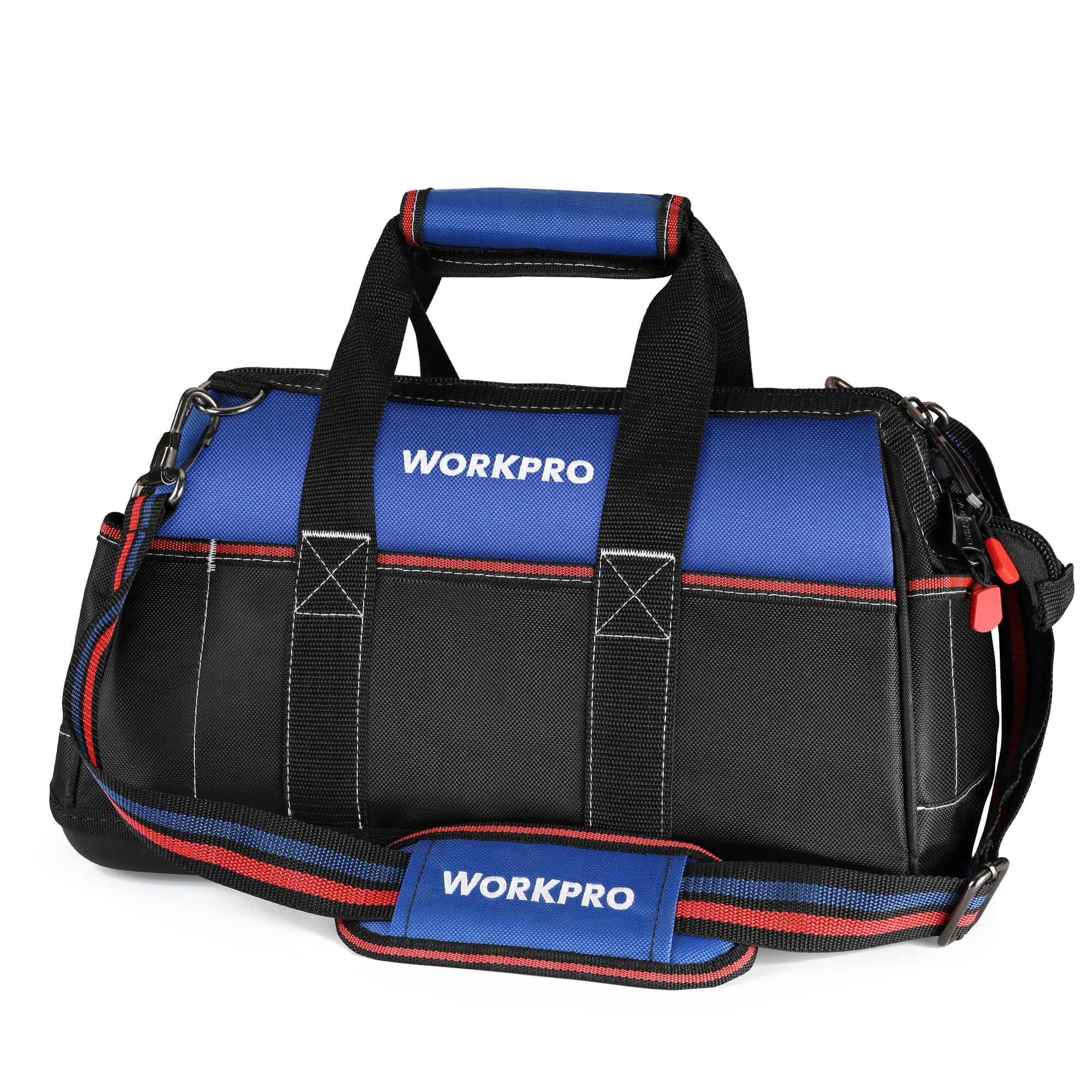 Bolsa De Herramientas Workpro De Boca Ancha De 16 Pulgadas Con Base Impermeable