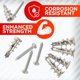 thumbnail image 3 of Anclajes para paneles de yeso CrimsonMark 120 uds Tornillos y Pernos, 3 of 8